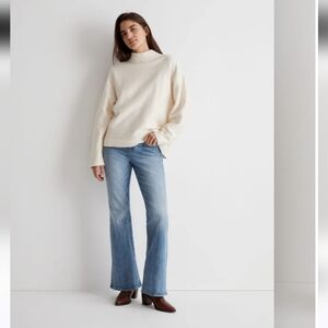NWT Madewell Women's Funnelneck Drop-Shoulder Top Sz L Fall
